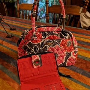 Vera Bradley medium Bowler with wallet